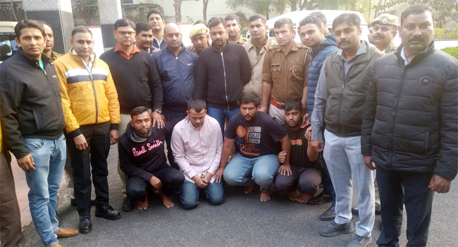 अंतर्राजीय गिरोह ने किया था राहुल मखीजा को किडनेप, उदयपुर पुलिस ने 5 बदमाशो को धर दबोचा