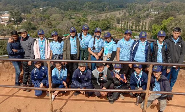  द स्टडी के छात्रों ने स्काउट व गाइड के राष्ट्रिय शिविर में भाग लिया