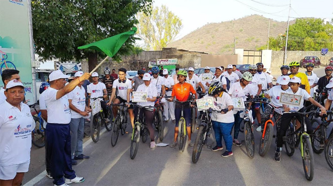  विश्व साइकिल दिवस पर निकली साइकिल रैली