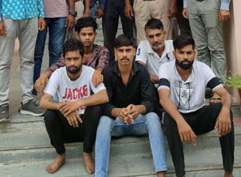  जयसमंद में व्यापारी से लूटपाट करने के आरोप में 5 बदमाश गिरफ्तार