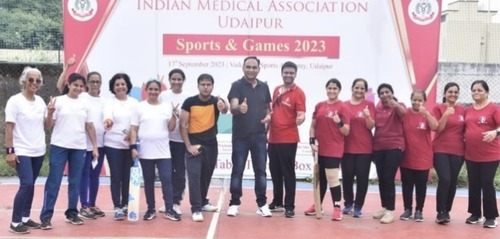  इंडियन मेडिकल एसोसिएशन उदयपुर ब्रांच का हुआ खेल उत्सव, डॉक्टर्स ने दिखाया दम