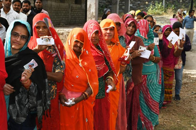  उदयपुर जिले में शाम 6 बजे तक 71.45 प्रतिशत मतदान दर्ज