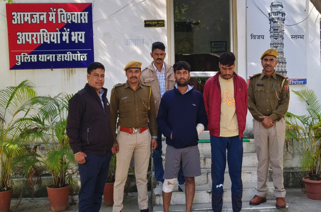  फायरिंग के मामले में वांछित 2 कुख्यात हिस्ट्रीशीटर और गिरफ्तार
