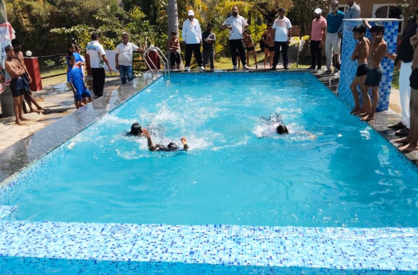 पंच गौरव योजना के तहत तैराकी टैलेंट सर्च, खिलाड़ियों में उत्साह